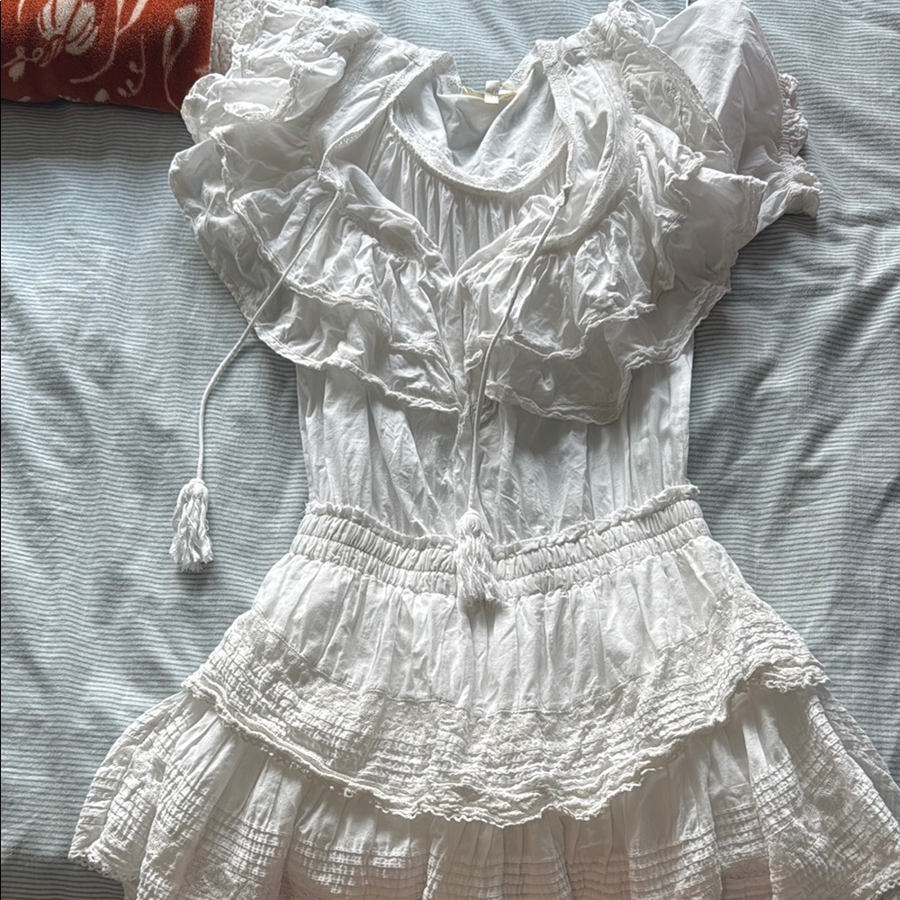 LoveShackFancy Mini White Dress